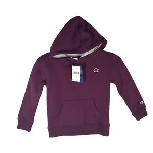 Champion Kids Burgundy Red Pullover Hoodie Sweatshirt Boys Size Small NEW